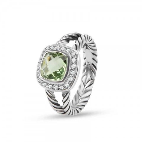 Jade Angel Minimalist Copper Ring for Women