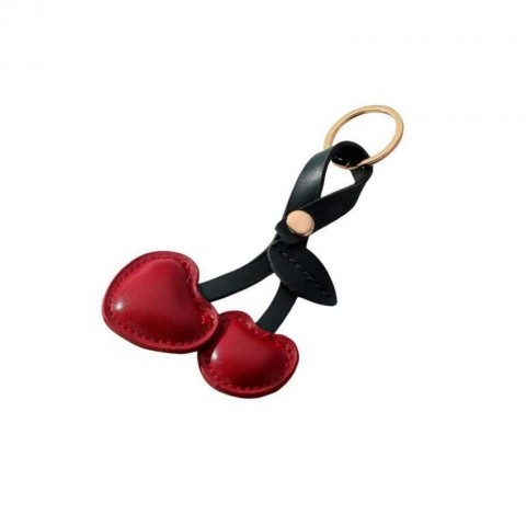 New Fashion Rural Leather Keychain with White Kirsite Stone for Boys