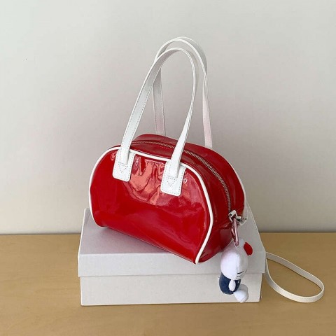Elegant Patent Leather Niche Design Crossbody Bag for Women