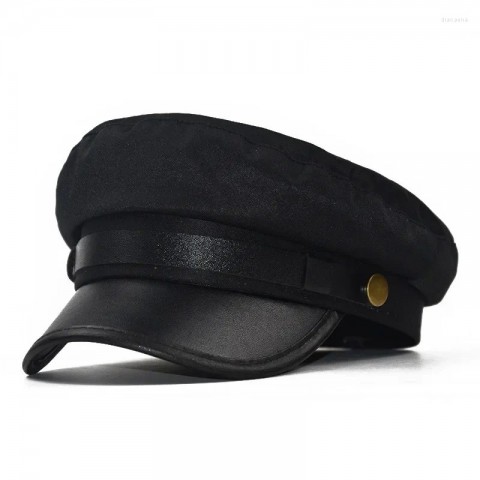 Unisex Multifunction Berets ZN16850 - Comfortable PU Leather Hats for Men Women Travel