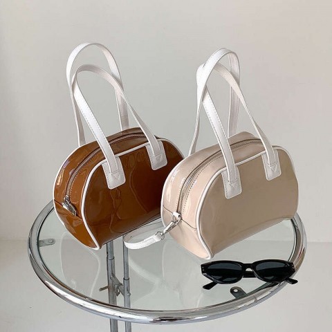 Elegant Patent Leather Niche Design Crossbody Bag for Women