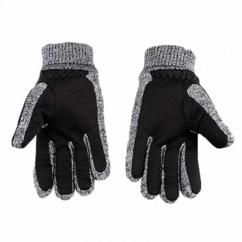 Winter Men's Thick Suede Pigskin Warm Mittens for Biking & Motorcycle