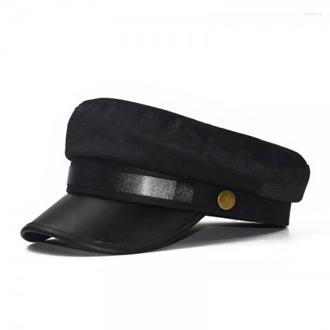 Unisex Multifunction Berets ZN16850 - Comfortable PU Leather Hats for Men Women Travel