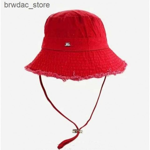 Unisex Cotton Wide Brim Bucket Hat for Outdoor Activities