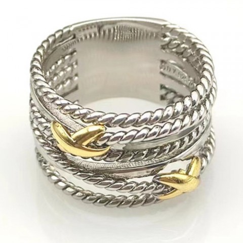 Yurieso Women's Vintage Ethnic Engagement Ring - 18K Gold Plated Animal Design