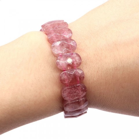 Amethyst Healing Energy Bracelets for Women - 8x14mm Natural Square Beads