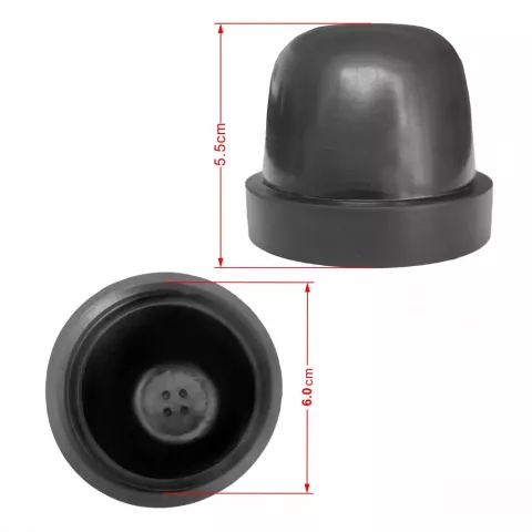 2Pcs Universal Car Headlight Dust Cover for LED HID Bulbs