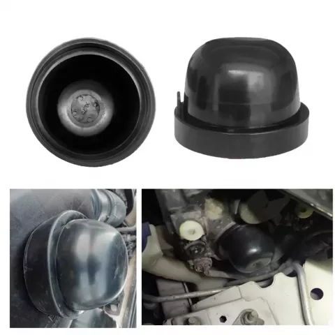 2Pcs Universal Car Headlight Dust Cover for LED HID Bulbs