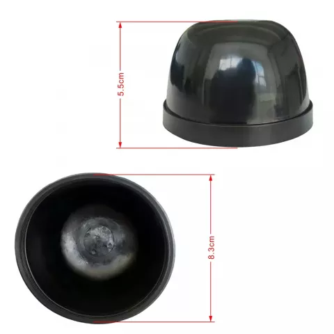 2Pcs Universal Car Headlight Dust Cover for LED HID Bulbs
