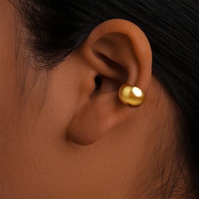 CANNER Women's Elegant Minimalist C-shaped Clip Earring in 925 Silver