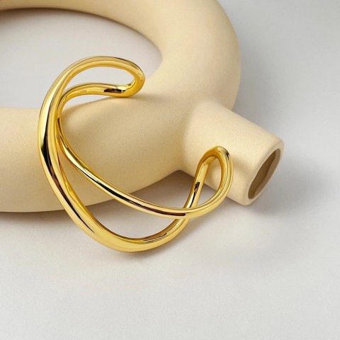 ENFASHION Gold Punk Bangle Bracelet for Women, Fashion Jewelry, Beach Style