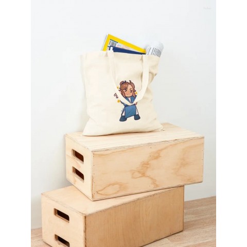 Cute Folding Shopping Bags for Women - Brother Plane Theme Candy Design
