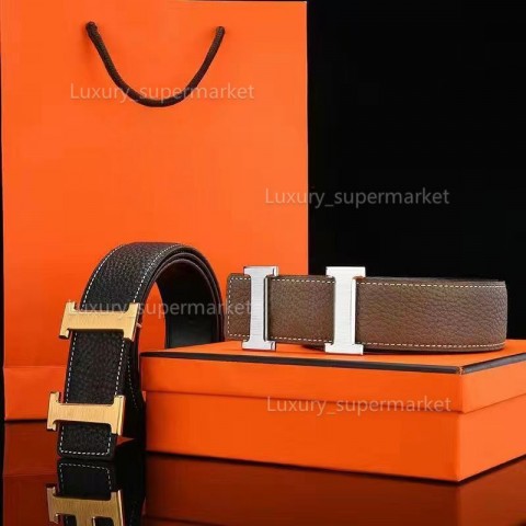 Men's and Women's Classic Business Casual Leather Belts with Metal Buckle AAA70