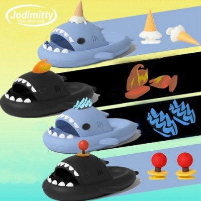 DIY Glow-in-the-Dark Shark Slippers for Men & Women with Comfortable PVC Soles dh910320090