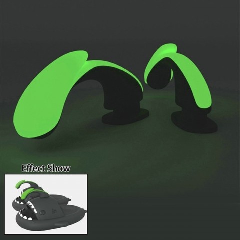 DIY Glow-in-the-Dark Shark Slippers for Men & Women with Comfortable PVC Soles dh910320090
