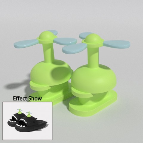 DIY Glow-in-the-Dark Shark Slippers for Men & Women with Comfortable PVC Soles dh910320090