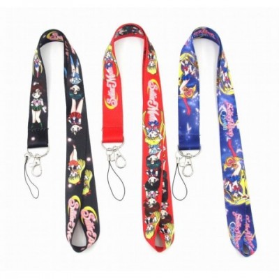 Sailor Moon Unisex Lanyard Keychain - Black Gun Plated & Classic Design