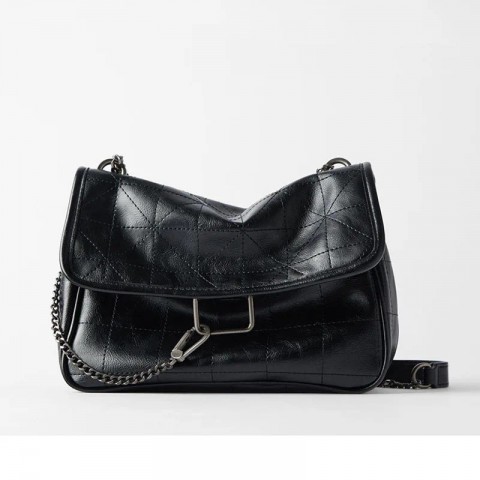 Vintage Inspired Soft Flap Shoulder Bag for Women