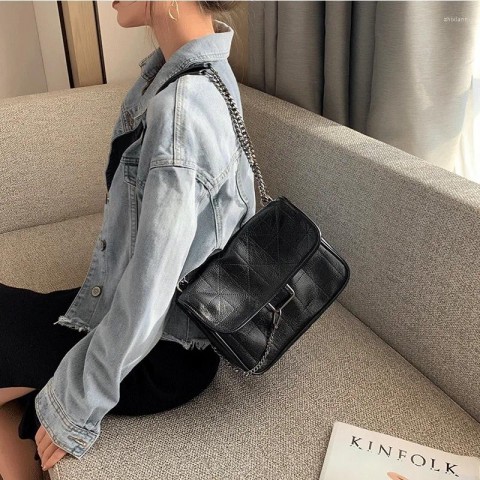 Vintage Inspired Soft Flap Shoulder Bag for Women