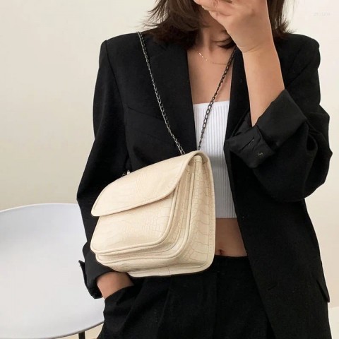 Vintage Inspired Soft Flap Shoulder Bag for Women