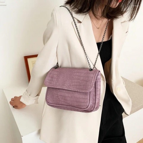 Vintage Inspired Soft Flap Shoulder Bag for Women