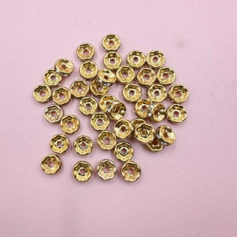 Crystal Rondelle Beads for DIY Jewelry Making - 8mm/6mm, 40/80Pcs/Bag, Wholesale Loose Beads