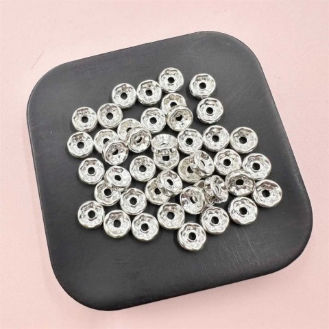 Crystal Rondelle Beads for DIY Jewelry Making - 8mm/6mm, 40/80Pcs/Bag, Wholesale Loose Beads