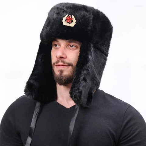 Russian Military Style Beret for Men and Women - Warm Outdoor Ski Cap