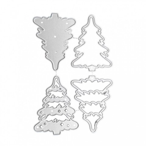 Christmas Tree Metal Dies for Scrapbooking & Crafting - T1V8