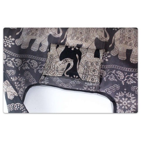 Spacious Elephant Print Tote Bag - Large, Water-Resistant, Foldable Nylon with Multiple Pockets
