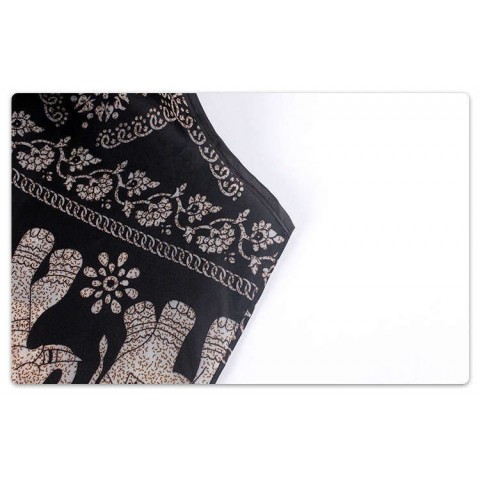 Spacious Elephant Print Tote Bag - Large, Water-Resistant, Foldable Nylon with Multiple Pockets