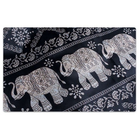 Spacious Elephant Print Tote Bag - Large, Water-Resistant, Foldable Nylon with Multiple Pockets