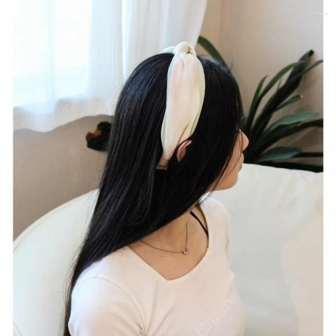 Elegant Gradient Green Pink Women Hair Clips & High Top Headband