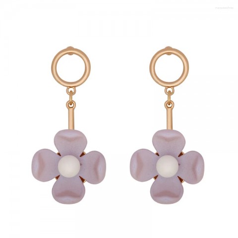 Dangle Flower Earrings for Women | Trendy Acrylic Drop Pendant