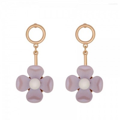 Dangle Flower Earrings for Women | Trendy Acrylic Drop Pendant