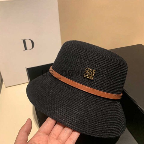Summer Fashion Women's Wide Brim Straw Hat for Beach Sun Protection