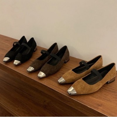Elegance Walk Women's Dress Shoes, Retro Square Toe, Kitten Heel, Leather Up, Black Brown Coffee