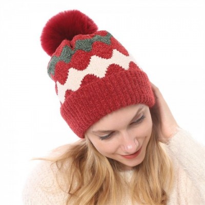 Q-3 Winter Sports Beanie Caps for Men Women - Cozy Knitted Hats with Team Spirit