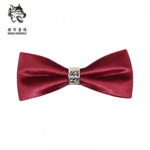 Luxury Lavender Men's Bow Tie with Geometric Pattern for Weddings and Groomsmen