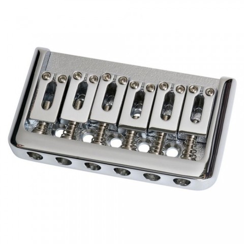 Chrome/Black/Gold Hardtail Bridge Saddle for 6-String Electric Guitar - ST/TL Fixed Parts