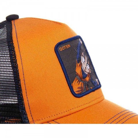 Anime Goten Cartoon Mesh Snapback Cap - High-Quality Curved Brim Unisex Baseball Hat