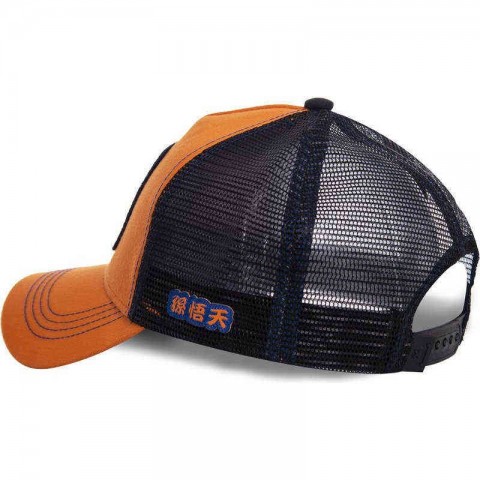 Anime Goten Cartoon Mesh Snapback Cap - High-Quality Curved Brim Unisex Baseball Hat