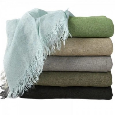 100% Synthetic Silk Hijab for Women - Curly Style Shawl