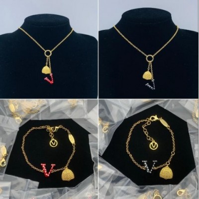Enamel Letter Blessing Pendant Necklace, Unisex Charm Drop Ship, 18K Gold Plated