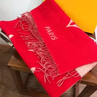 Luxury French Cashmere Scarf for Women - Classic Floral Design