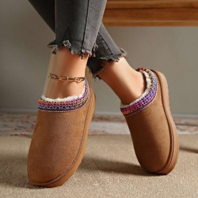 2024 Winter Women's Warm Comfortable Wedge Heel Snow Boots