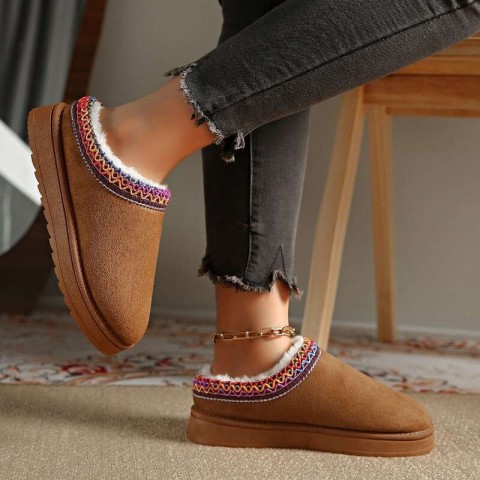 2024 Winter Women's Warm Comfortable Wedge Heel Snow Boots