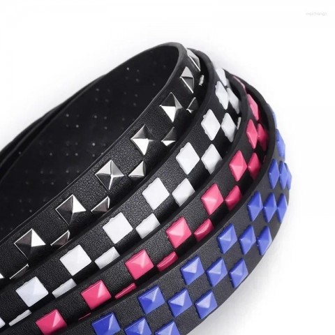 PU Leather Hip-Hop Punk Women's Belt, Y2K Trend, 3.8cm Width, Fashion Belt for Jeans