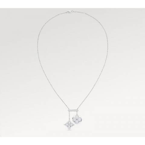 Luxury Classic Pendant Necklaces with Box for Women, 18K Gold Plated