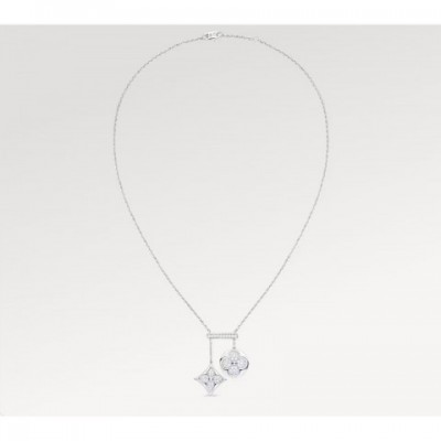 Luxury Classic Pendant Necklaces with Box for Women, 18K Gold Plated